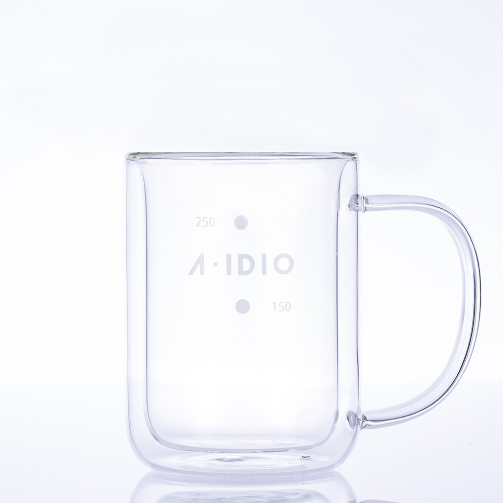 【A-IDIO】雙層隔熱保溫玻璃杯310ml《AIDIO人文咖啡》