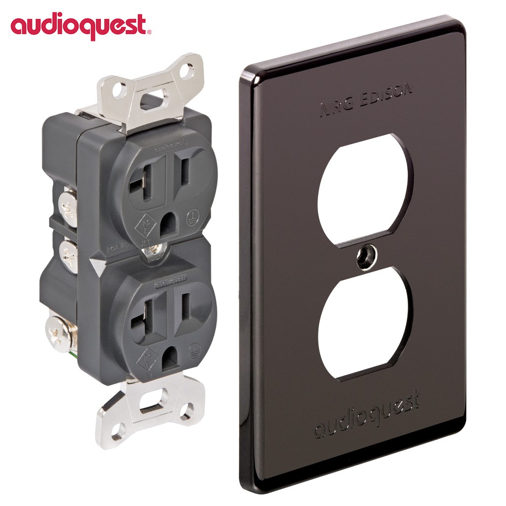 美國 AudioQuest NRG Edison Duplex Wall Outlet電源壁插 頂級電座 15 AMP