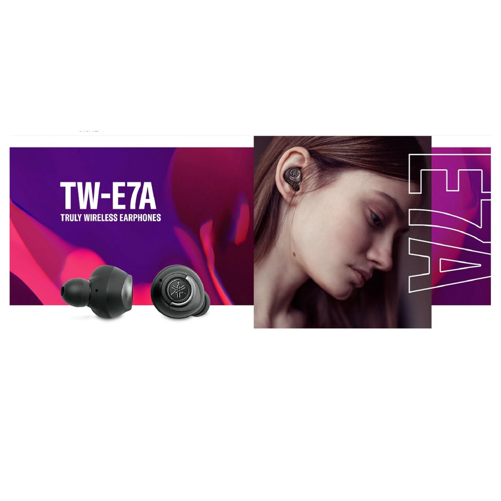現貨 Yamaha TW-E7A 藍牙真無線 降噪 耳道式耳機 | 強棒創意音響 黑色