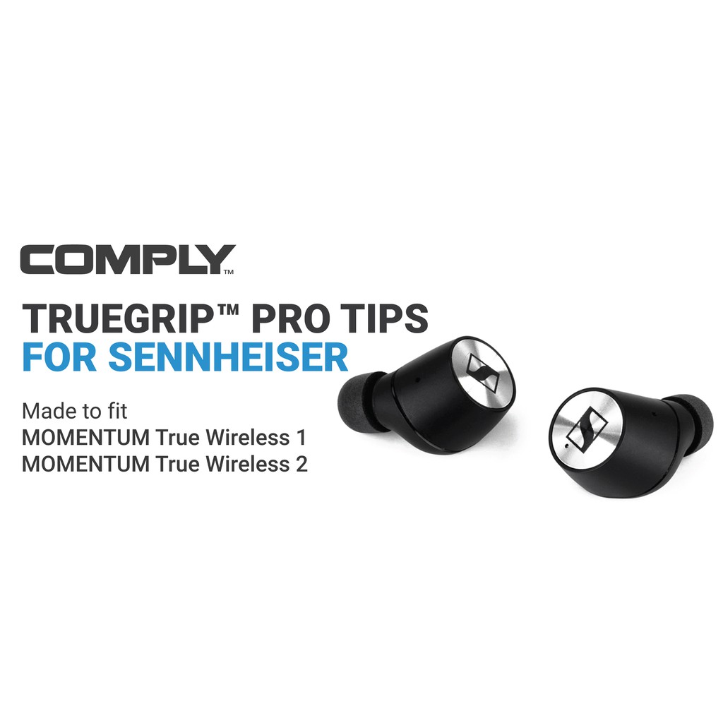 ❤附發票❤ Comply TrueGrip™ Pro for Sennheiser 真無線科技泡綿耳塞 一卡3對 聲海