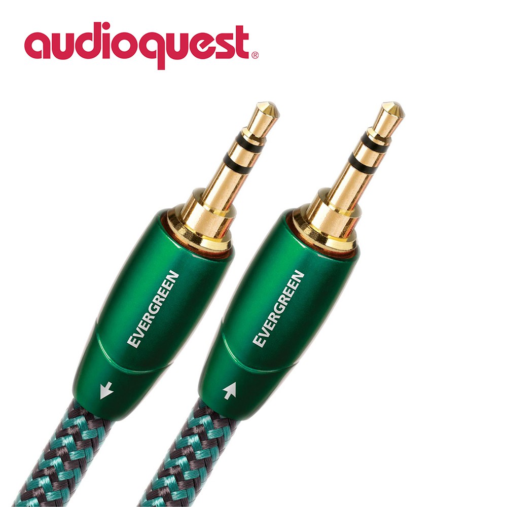 台灣出貨 美國線聖 Audioquest Evergreen (3.5mm To 3.5mm) 訊號線 1.5m