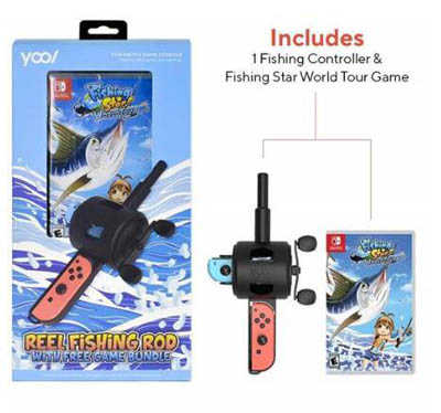 任天堂 Switch NS 釣魚明星 世界巡迴賽 (釣竿同捆組)中文版