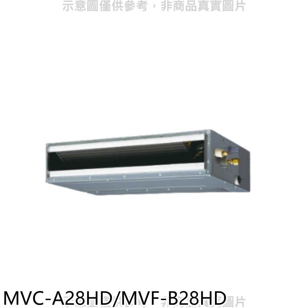 《可議價》美的【MVC-A28HD/MVF-B28HD】變頻冷暖吊隱式分離式冷氣4坪(含標準安裝)