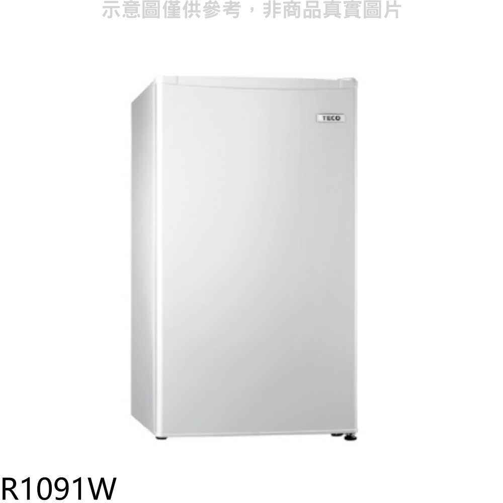 《滿萬折1000》東元【R1091W】99公升單門冰箱珍珠白