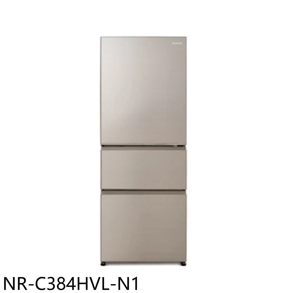 《滿萬折1000》Panasonic國際牌【NR-C384HVL-N1】385公升三門變頻香檳金冰箱(含標準安裝)