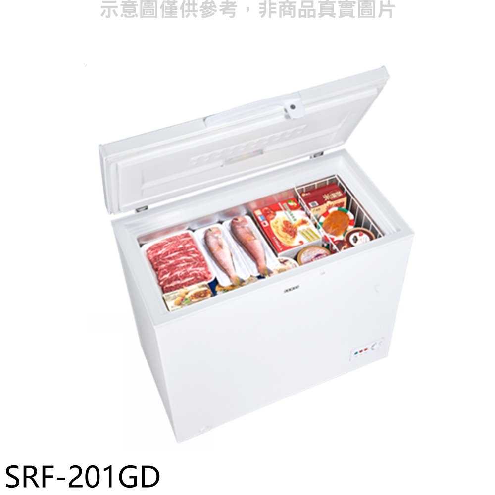 《滿萬折1000》聲寶【SRF-201GD】200公升臥式變頻冷凍櫃(含標準安裝)