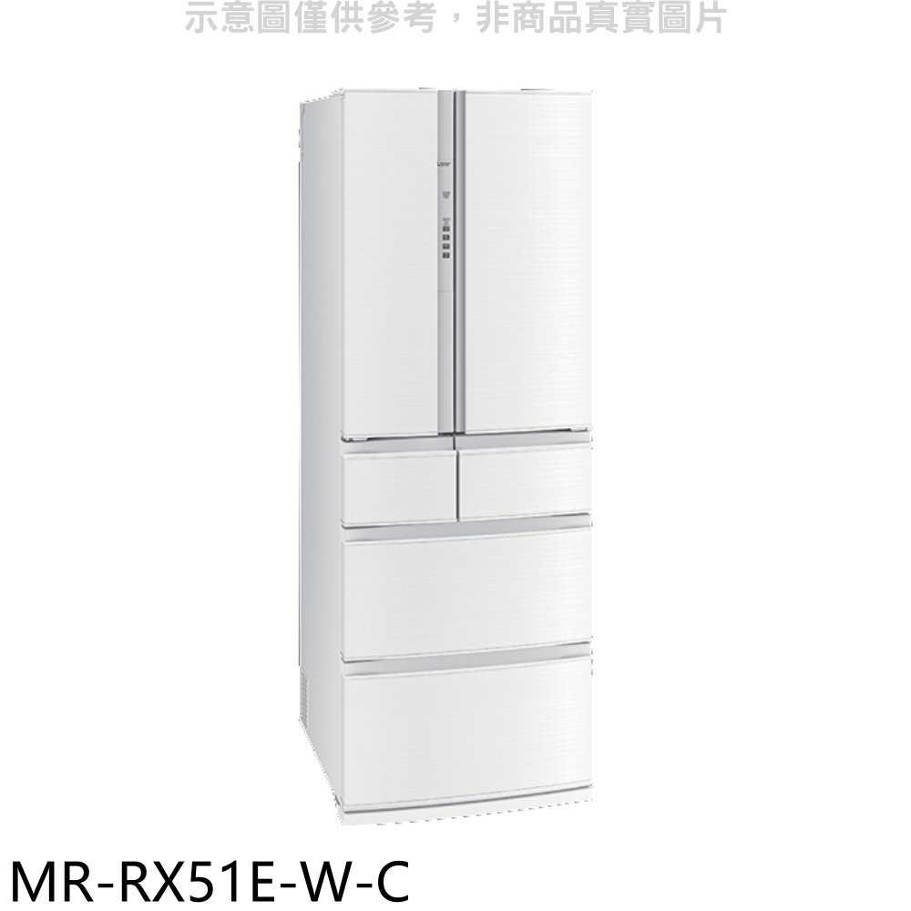 《滿萬折1000》預購 三菱【MR-RX51E-W-C】513公升六門水晶白冰箱(含標準安裝)