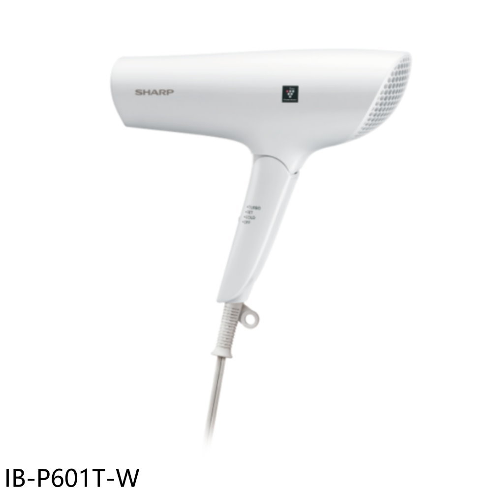 《滿萬折1000》SHARP夏普【IB-P601T-W】四氣流水潤溫控月光白吹風機
