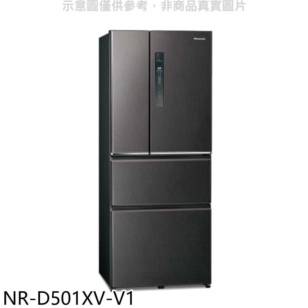 《滿萬折1000》Panasonic國際牌【NR-D501XV-V1】500公升四門變頻絲紋黑冰箱(含標準安裝)