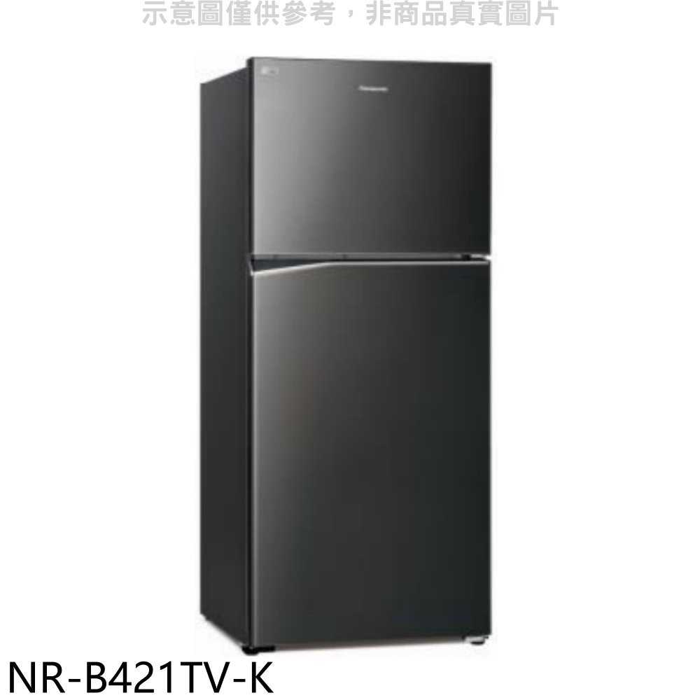 《滿萬折1000》Panasonic國際牌【NR-B421TV-K】422公升雙門變頻冰箱晶漾黑