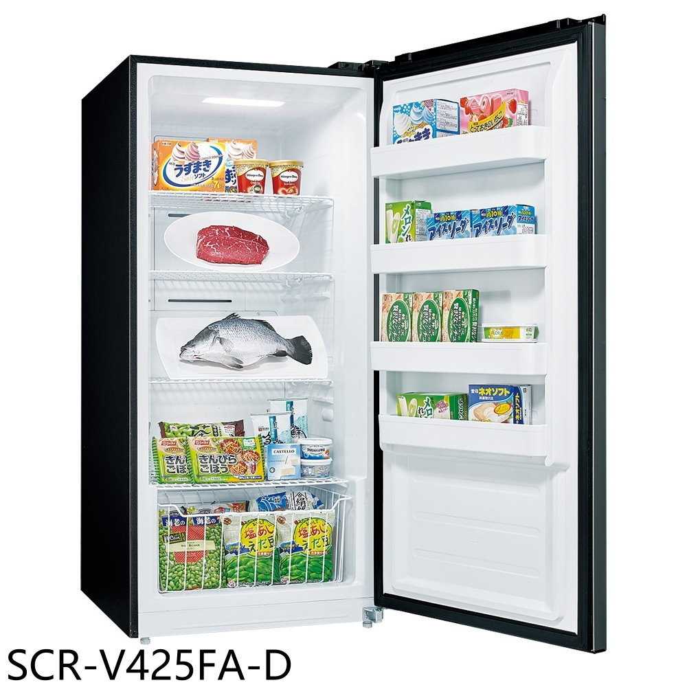《滿萬折1000》SANLUX台灣三洋【SCR-V425FA-D】410公升直立式變頻福利品冷凍櫃(含標準安裝)