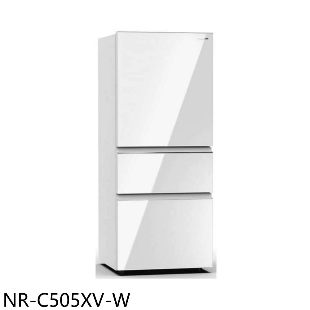 《滿萬折1000》Panasonic國際牌【NR-C505XV-W】500公升三門變頻雪霧白冰箱(含標準安裝)