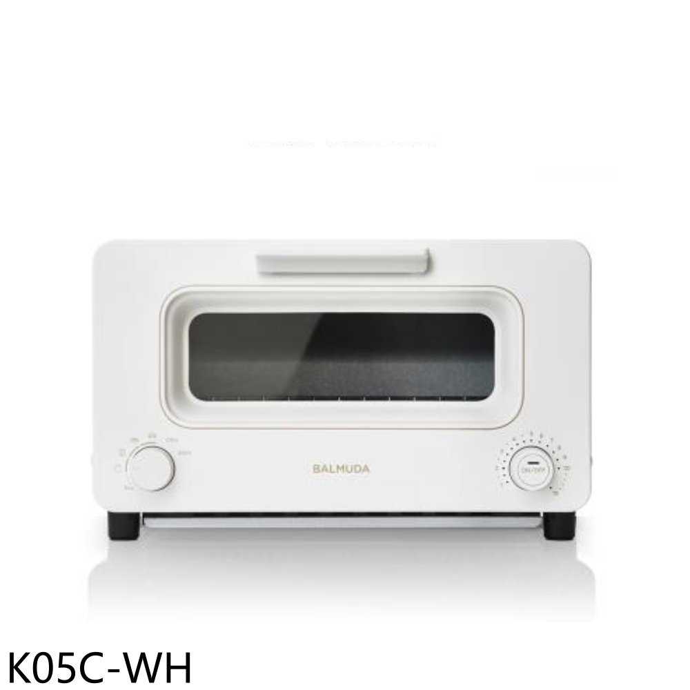 《滿萬折1000》BALMUDA百慕達【K05C-WH】The Toaster 蒸氣烤麵包機白色烤箱(全聯禮券200元)