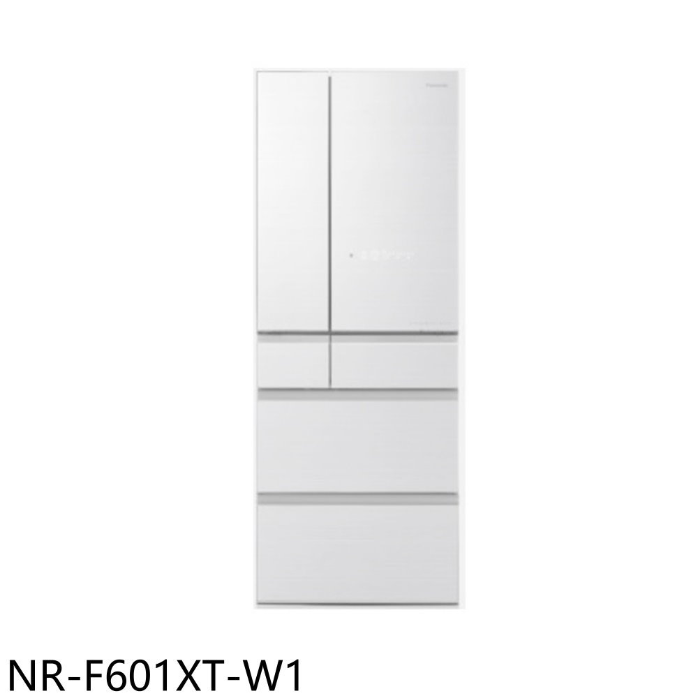《滿萬折1000》Panasonic國際牌【NR-F601XT-W1】601公升六門變頻晶鑽白冰箱(含標準安裝)