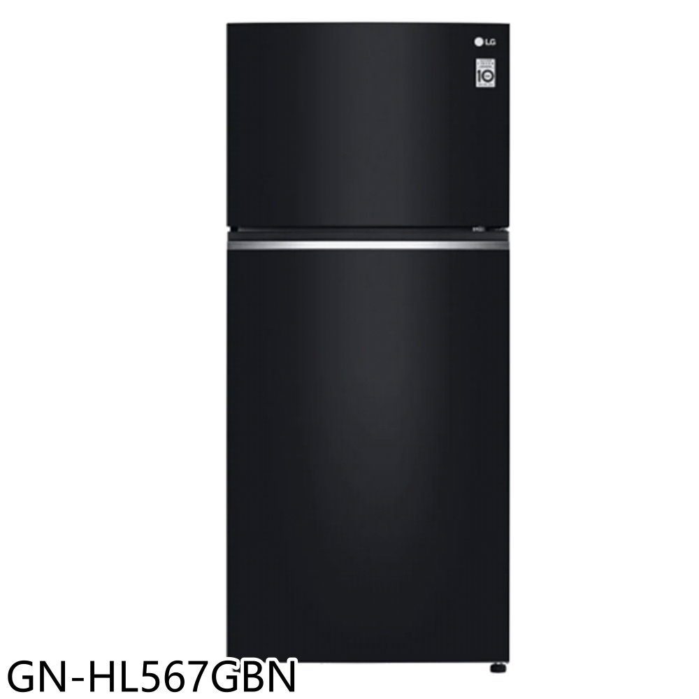 《滿萬折1000》LG樂金【GN-HL567GBN】525公升雙門變頻鏡面曜石黑冰箱(含標準安裝)