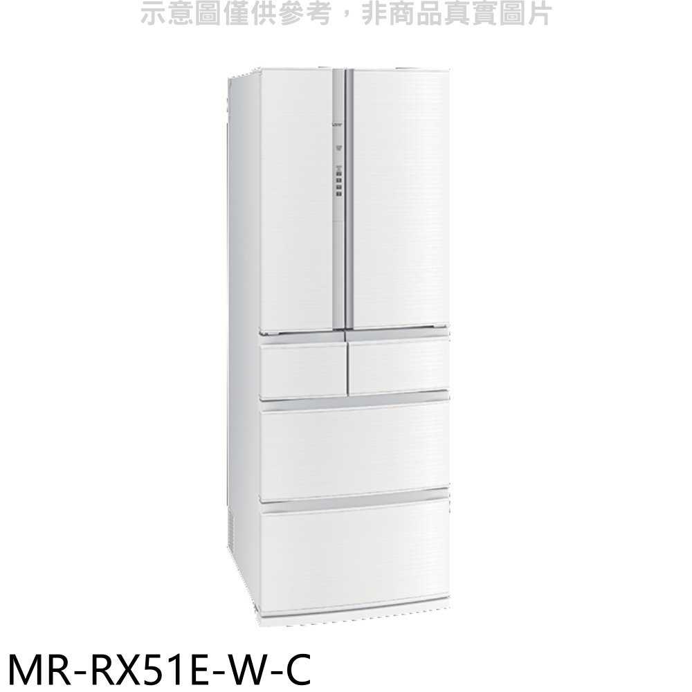 《滿萬折1000》預購 三菱【MR-RX51E-W-C】513公升六門水晶白冰箱(含標準安裝)