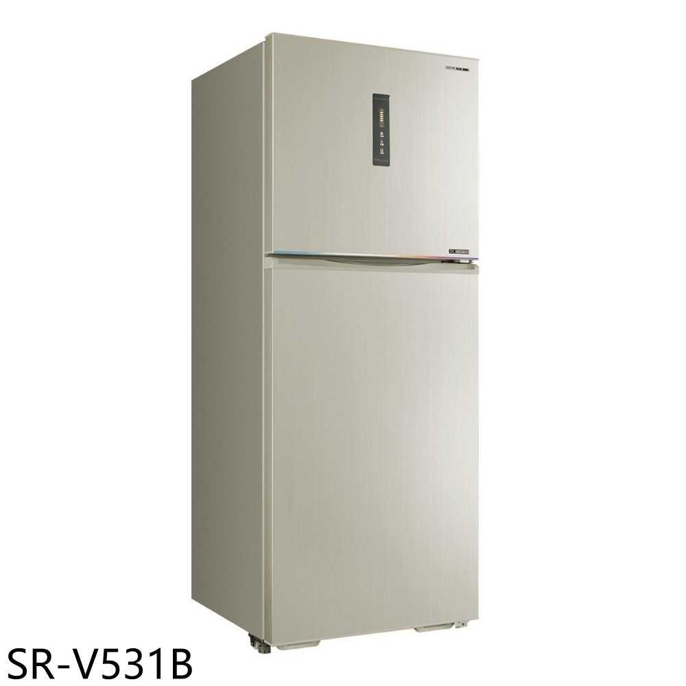 《滿萬折1000》SANLUX台灣三洋【SR-V531B】535公升雙門變頻冰箱(含標準安裝)