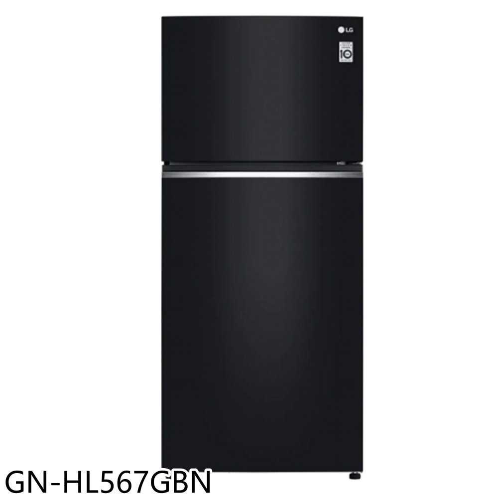 《滿萬折1000》LG樂金【GN-HL567GBN】525公升雙門變頻鏡面曜石黑冰箱(含標準安裝)