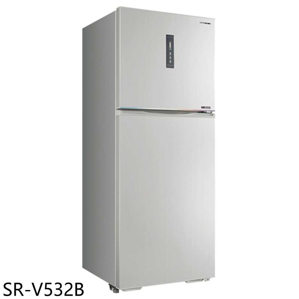 《滿萬折1000》SANLUX台灣三洋【SR-V532B】535公升雙門變頻冰箱(含標準安裝)