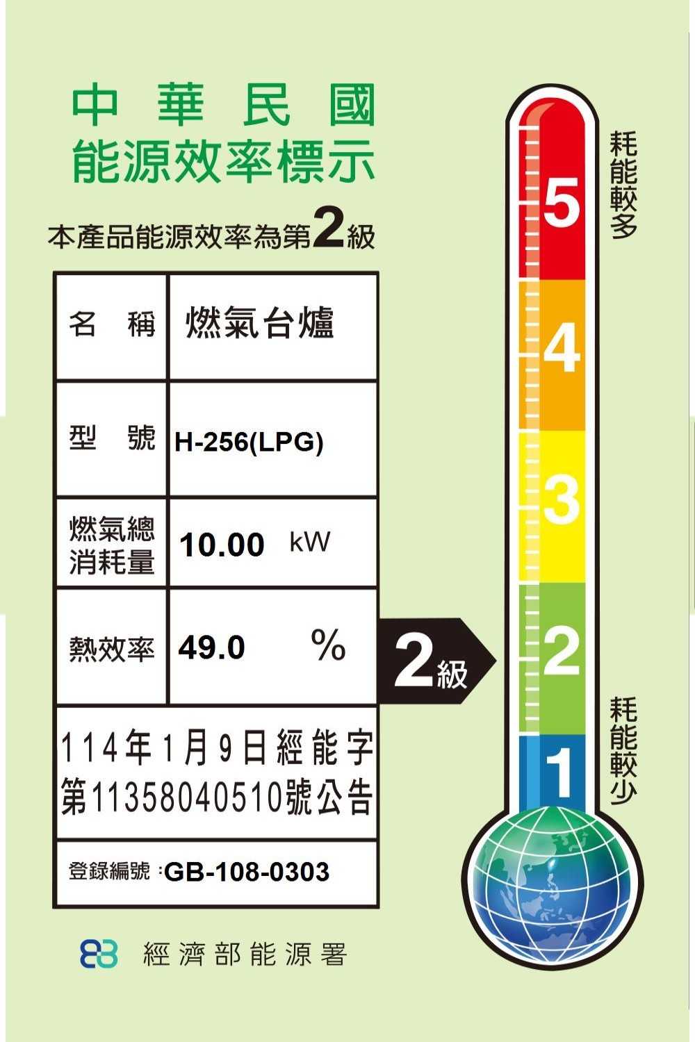 《滿萬折1000》鴻茂【H-256-LPG】二口爐台爐瓦斯爐(全省安裝)