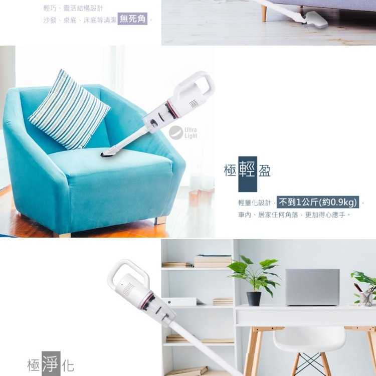 《滿萬折1000》快譯通【VC333】(較VC-SC2PHA/VC-SA1PH0/VC-HB1PH0輕盈)吸塵器白色