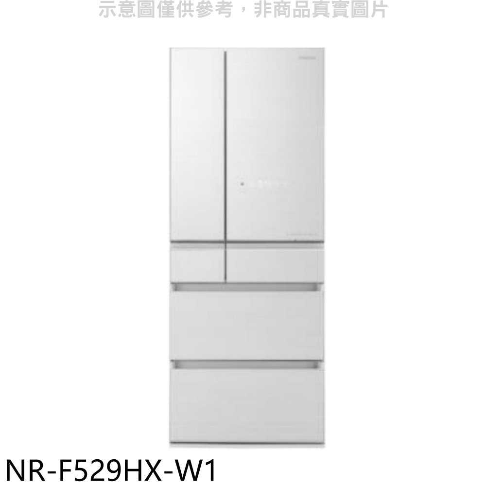 《滿萬折1000》Panasonic國際牌【NR-F529HX-W1】520公升六門變頻翡翠白冰箱(含標準安裝)