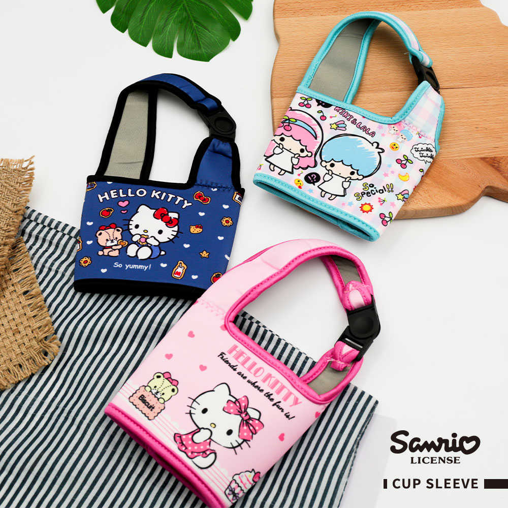 Sanrio 三麗鷗 Hello Kitty 雙子星 杯套袋 飲料提袋 飲料袋