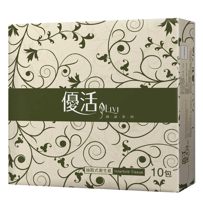 LIVI優活抽取式衛生紙(100抽x10包)/串【售完為止】【康鄰超市】