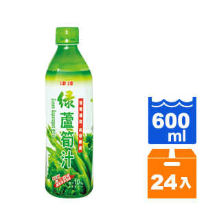 津津 綠蘆筍汁飲料 600ml (24入)/箱