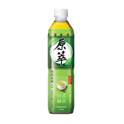 原萃日式綠茶無糖580ml【康鄰超市】