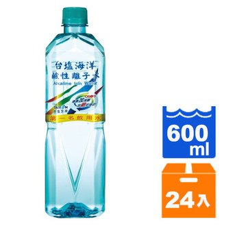 台鹽 海洋鹼性離子水 600ml (24入)/箱