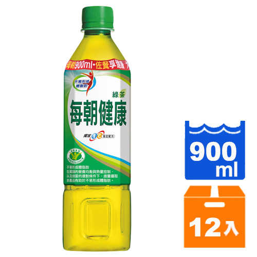 每朝健康綠茶900ml(12入)/箱【康鄰超市】