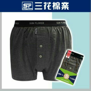 【SunFlower】6634三花五片式針織平口褲