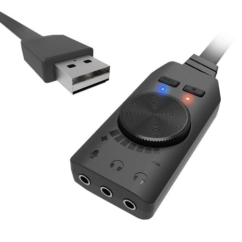 虛擬7.1聲道USB外接遊戲音效卡