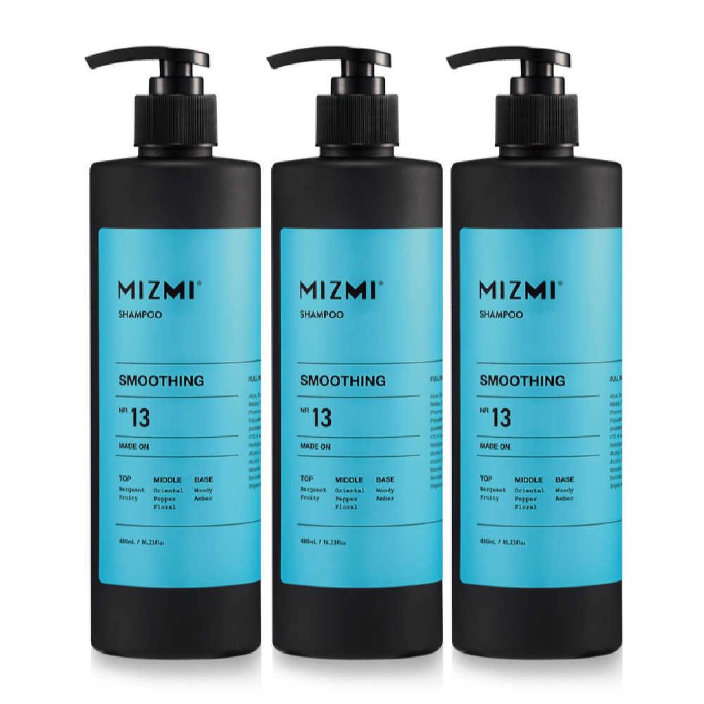 MIZMI洗髮精(控油蓬鬆/水光亮澤/頭皮調理)480ml*3入(共3款）