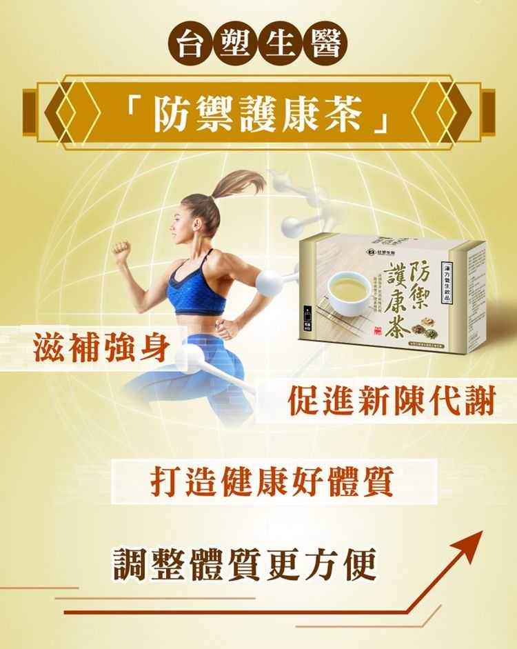 即期良品【台塑生醫】防禦護康茶(20包/盒) 3盒/組-效期至2025.05.25