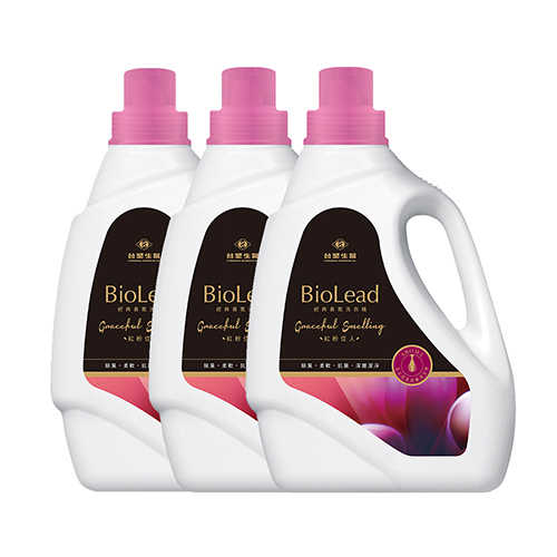 《台塑生醫》BioLead經典香氛洗衣精 紅粉佳人2kg(3瓶入)