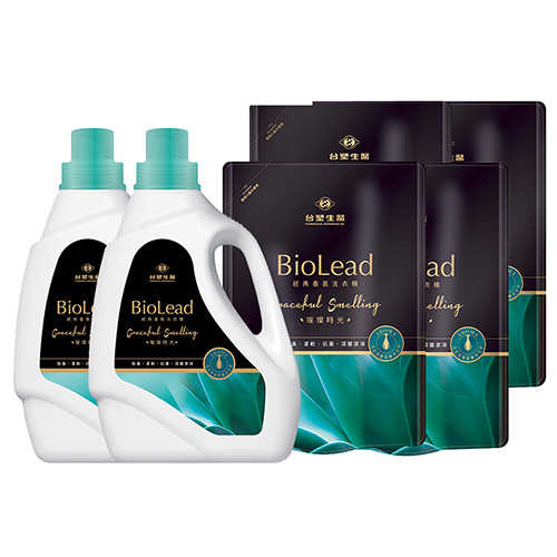 《台塑生醫》BioLead經典香氛洗衣精 璀璨時光＊(2瓶+4包)