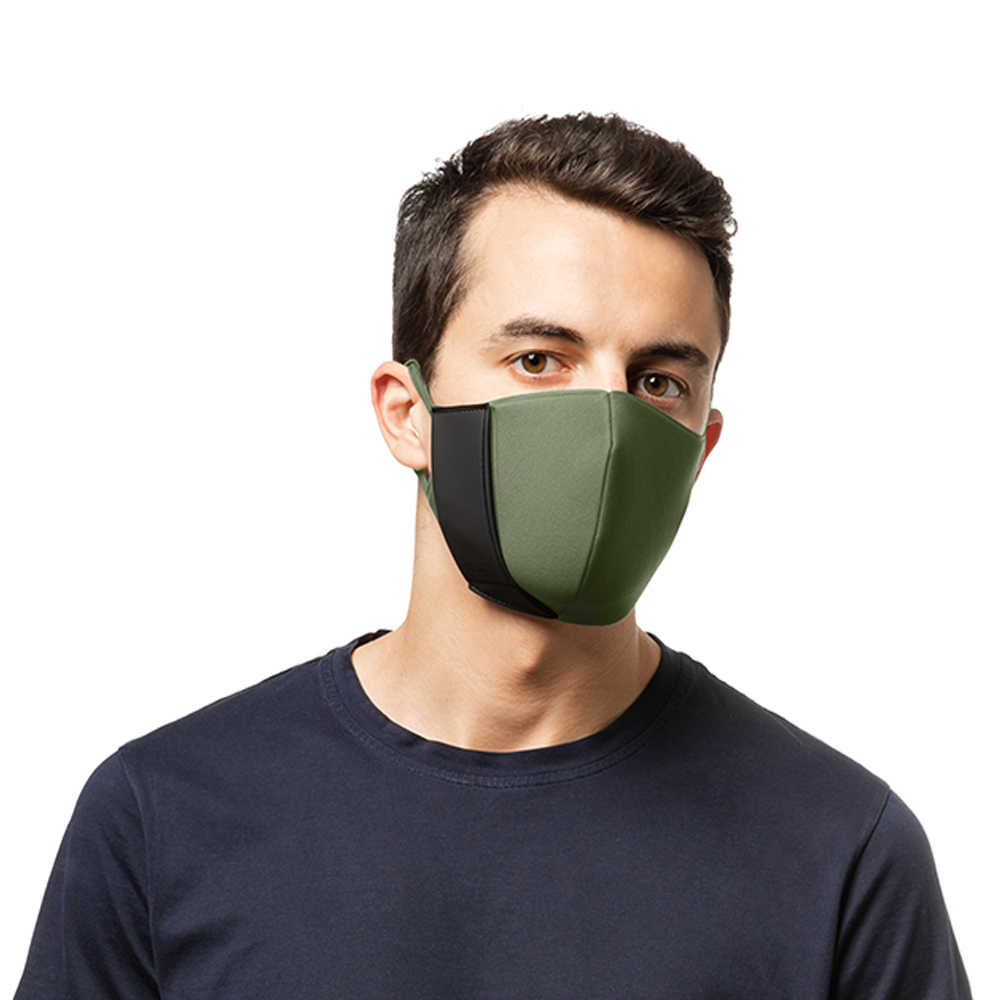 【义大利 banale】 轻便版-机能防护口罩 (橄榄绿)