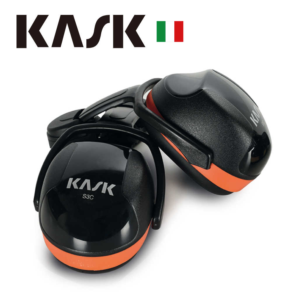 【義大利KASK】SC3防噪音耳罩-橘色