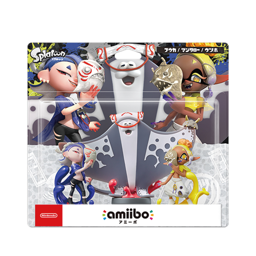 全新現貨 switch 斯普拉遁3 魚漿幫 鰻魚 曼曼 鯊魚 莎莎 鬼蝠魟 鬼福 amiibo