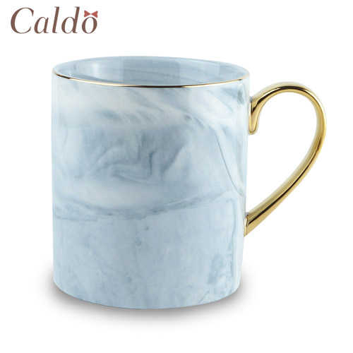 【Caldo卡朵】北歐系描金大理石紋經典馬克杯