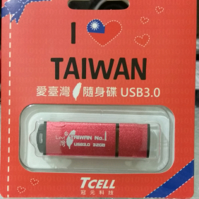 TCELL USB3.0 TAIWAN N01隨身碟 32GB 紅