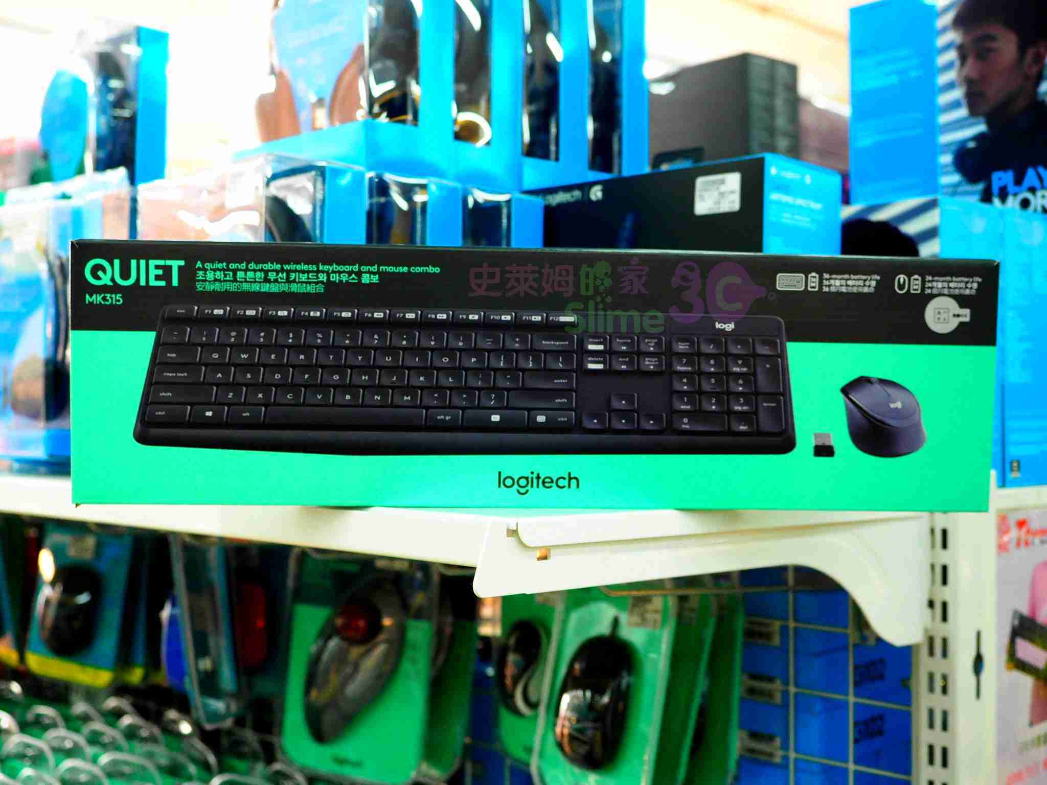 【史萊姆的家】 Logitech 羅技 MK315 無線靜音鍵盤滑鼠組