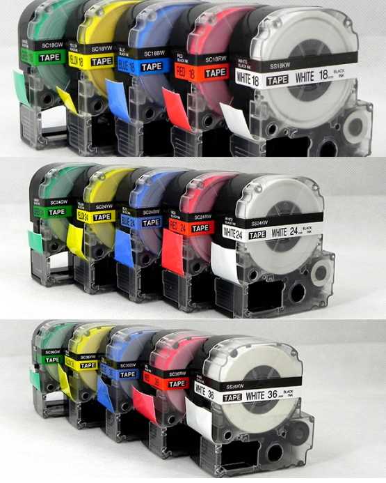 【史萊姆的家】12mm EPSON 標籤帶 LW- 200、400 、500、600、700 色帶