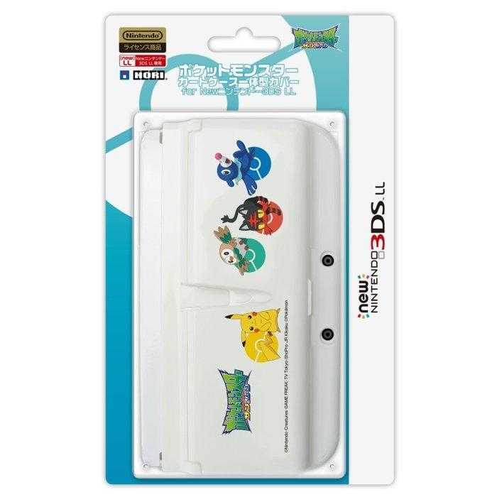 NEW3DSLL專用 HORI 寶可夢 神奇寶貝 阿羅拉 ALOLA 卡匣收納主機殼 3DS-503