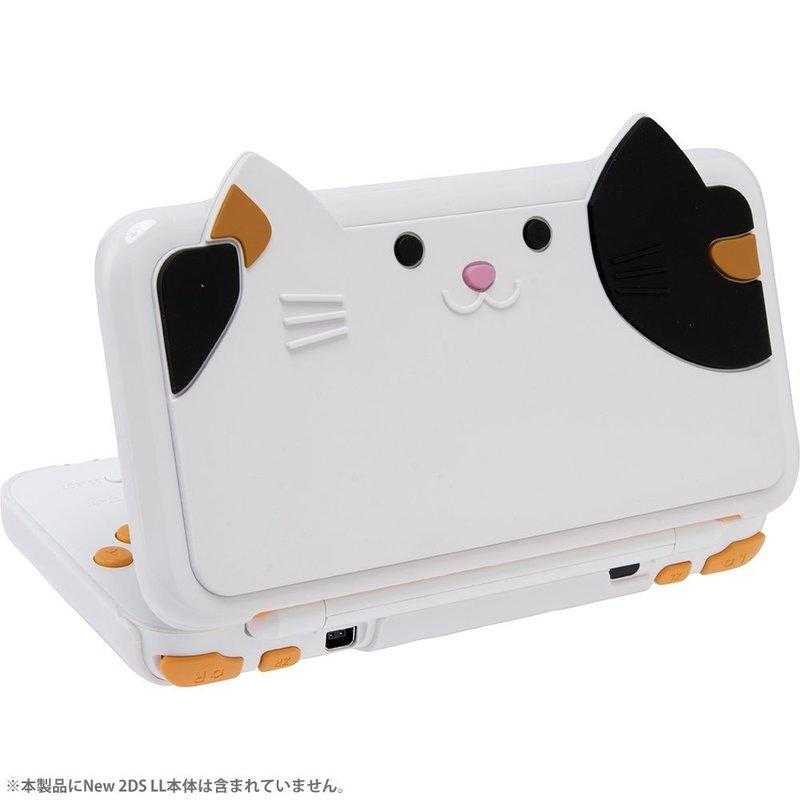 New2DSLL 專用 CYBER日本原裝 貓咪 PC硬殼 可愛貓咪耳朵主機套