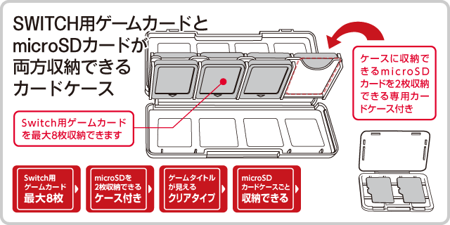 Switch主機 NS 日本CYBER日本原裝 8入8枚卡帶盒 卡帶收納盒 附microSD收納盒2入 黑色