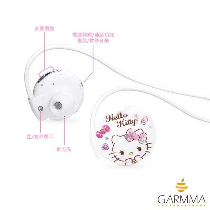 永澄GARMMA Hello Kitty 藍芽無線耳機麥克風 寶石粉