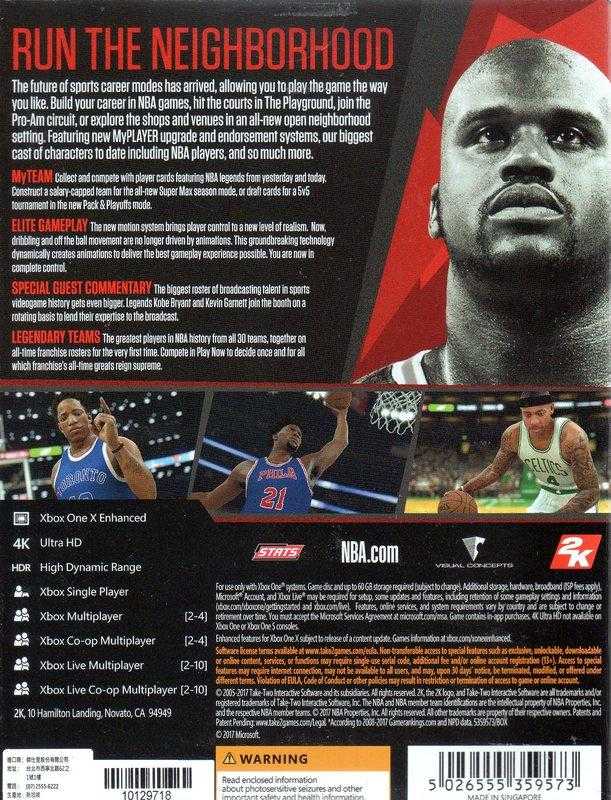 XBOXONE遊戲 傳奇珍藏版 美國職業籃球 NBA 2K18 中文亞版